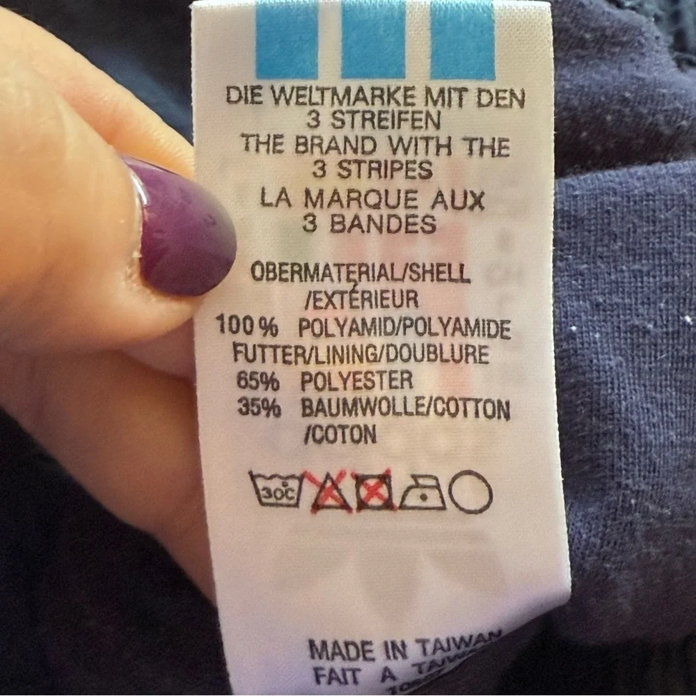 Vintage 90s‎ Adidas Men’s Large Track Pants Windbreaker Lined Athletic Sports
